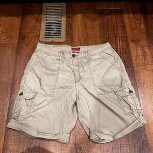 Merona Beige Women's Cargo Bermuda Shorts